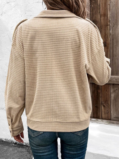 Women Corduroy Bomber Jacket