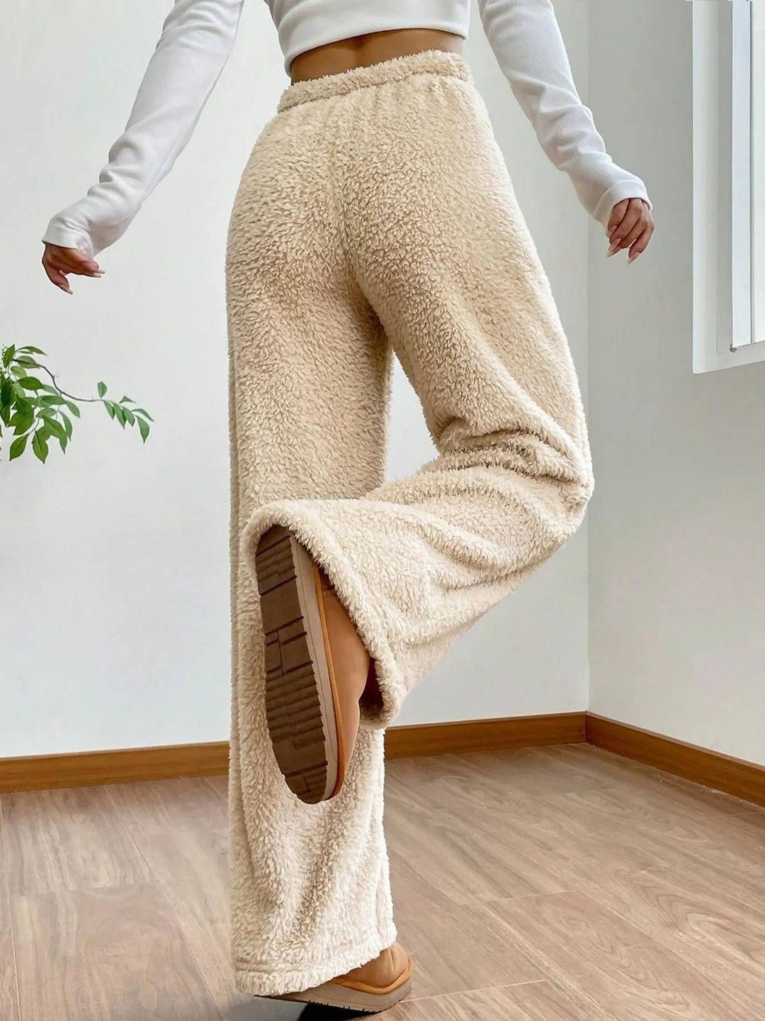 NOWI Women High-Rise Easy Wash Trousers