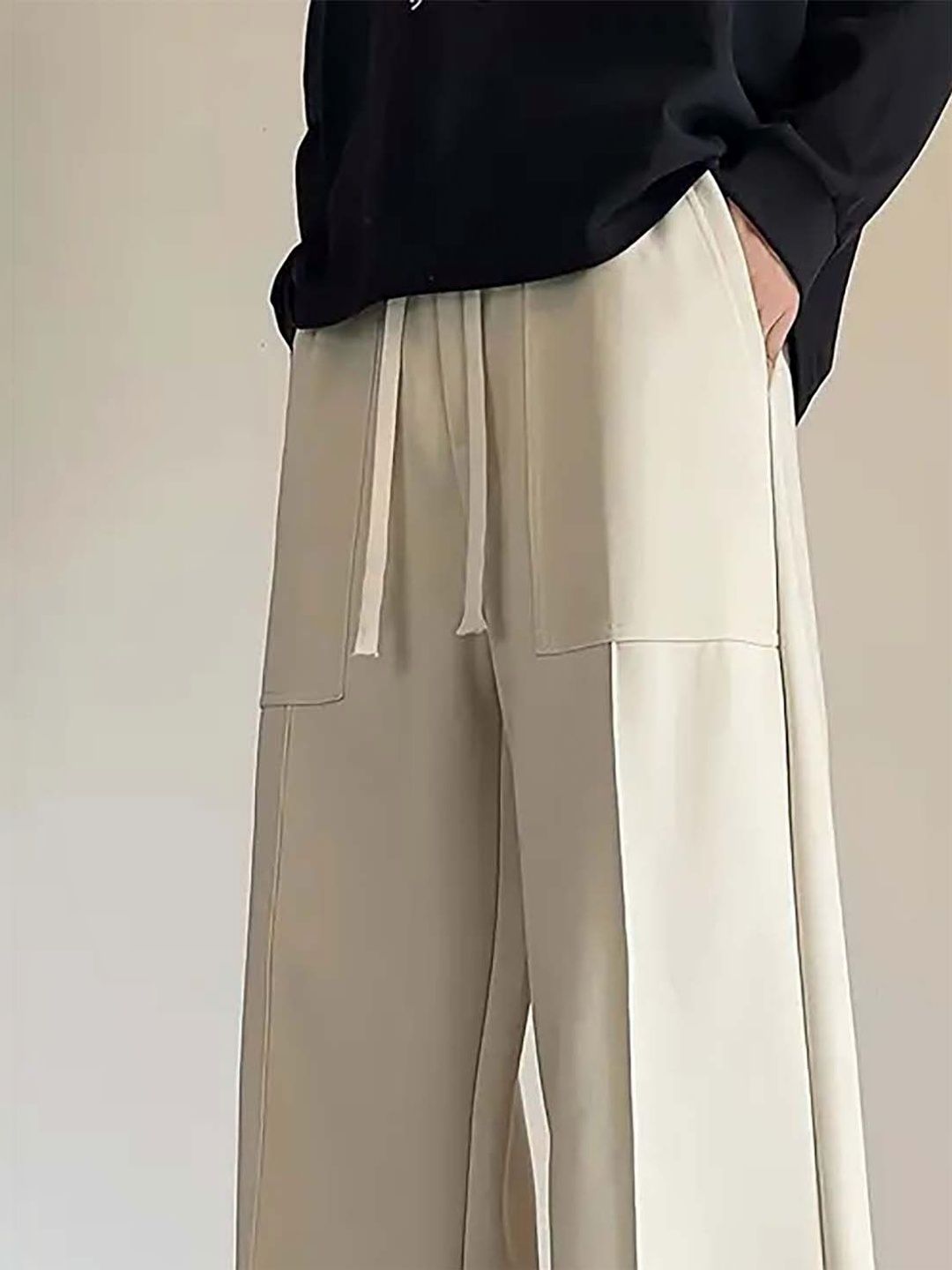 Men Wrinkle Free Pleated Trousers