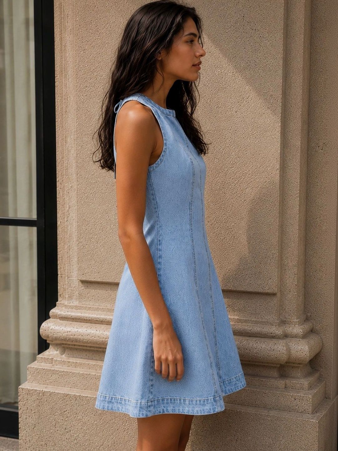 Denim A-Line Dress
