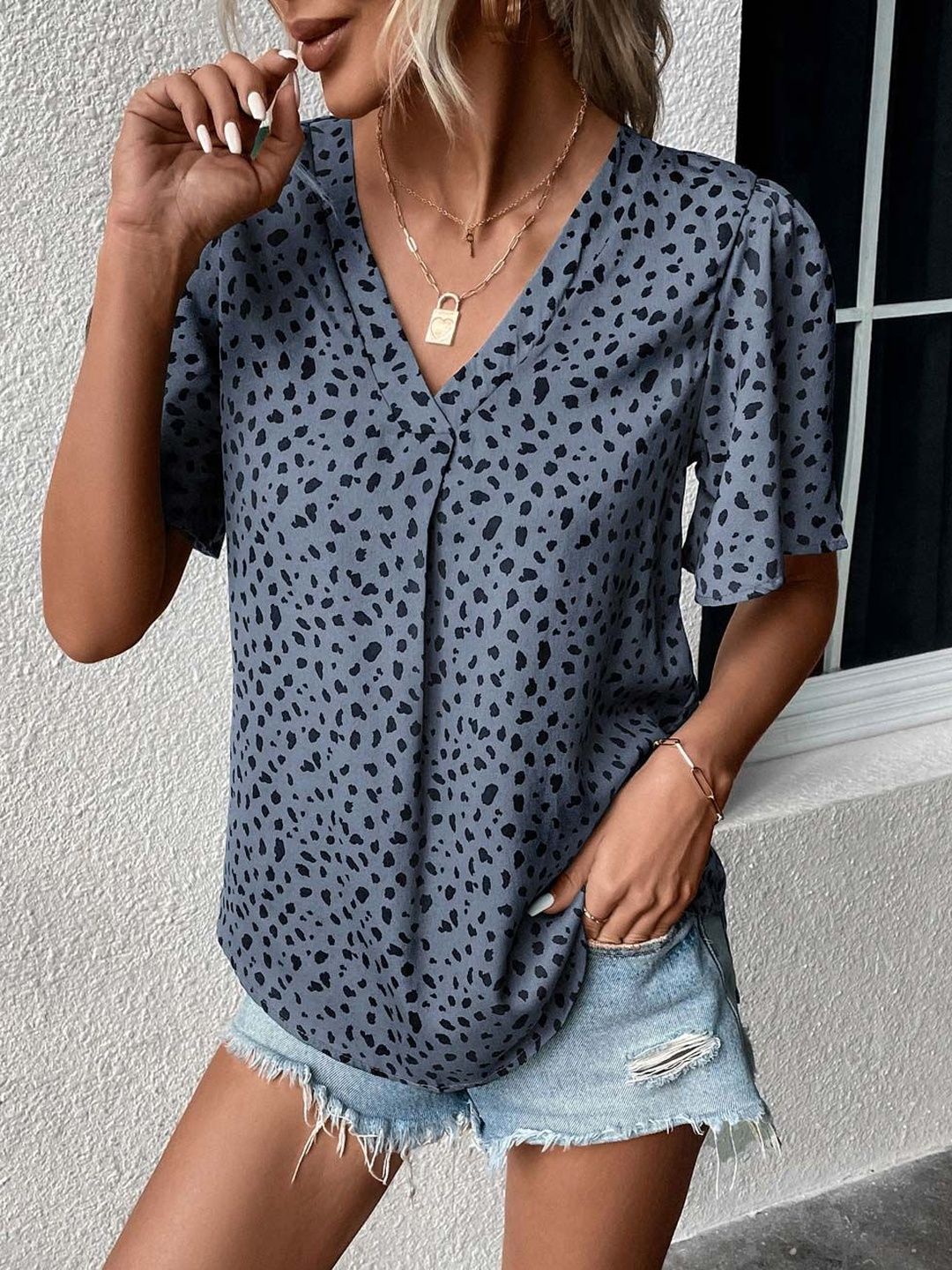 NOWI Animal Print Top