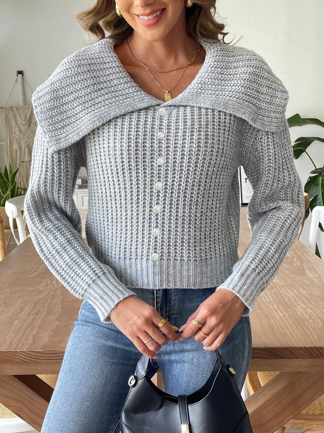 Women Ribbed Cardigan