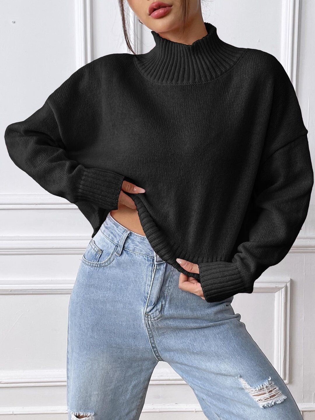 Women Crop Pullover