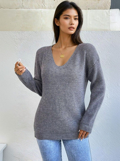 Women Ribbed Pullover