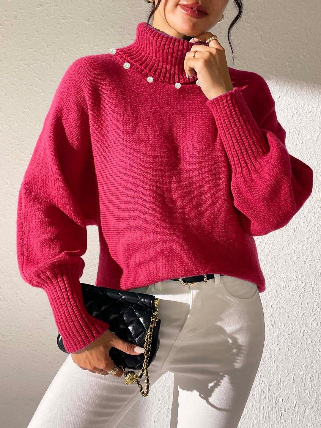 Women Pullover with Embellished Detail