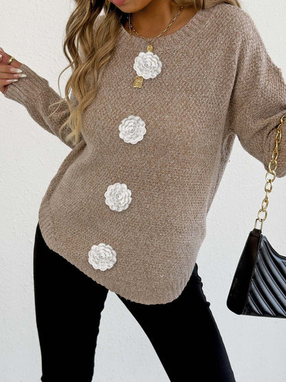 Women Pullover with Applique Detail
