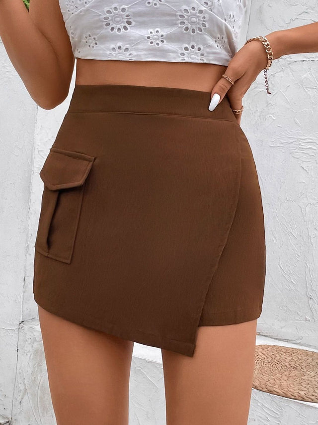Fashion Shorts in Brown Style 207 - Nowi Korean Fashion