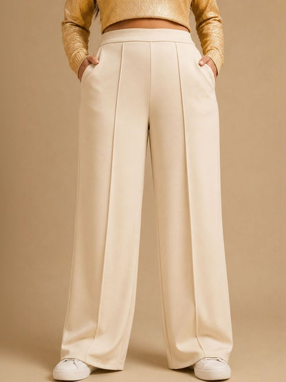 Women Relaxed High-Rise Trousers