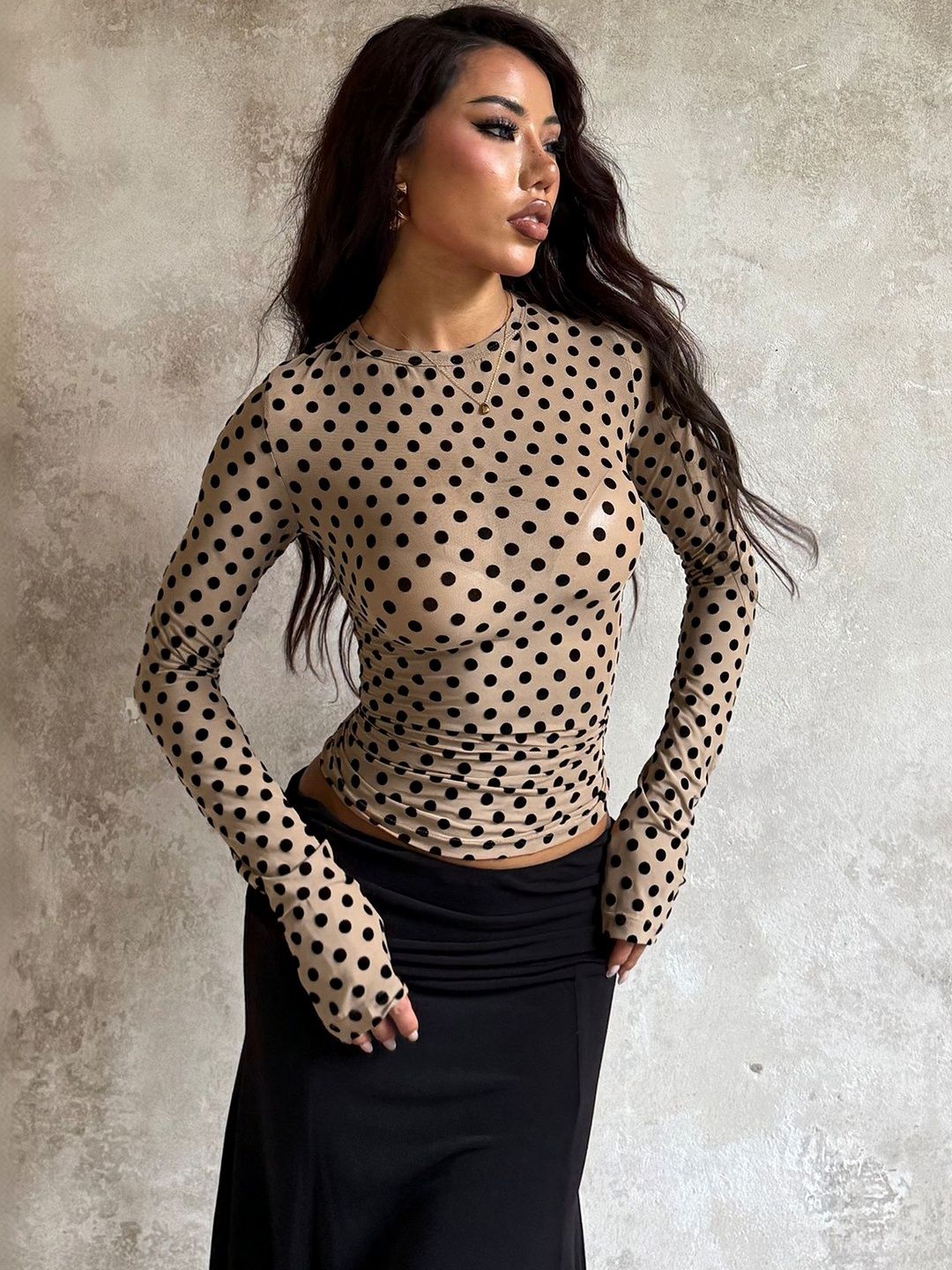 Print Top - Nowi Korean Fashion