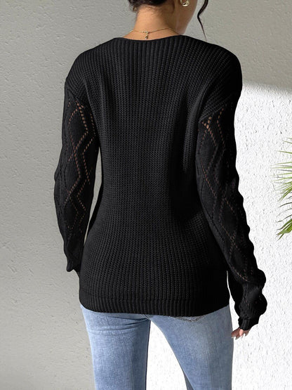 Women Ribbed Woollen Pullover