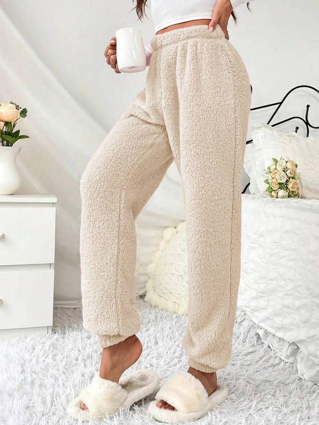 NOWI Women High-Rise Easy Wash Trousers