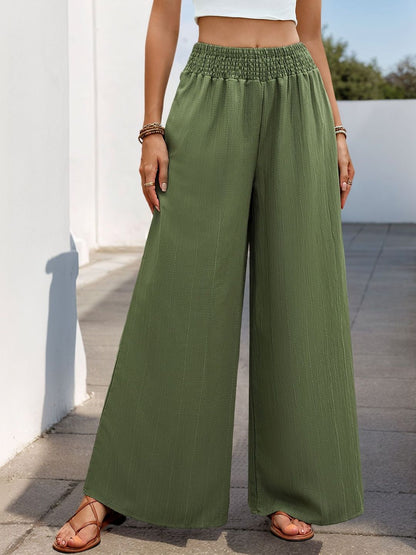 Women Textured Loose Fit Non Iron Trousers