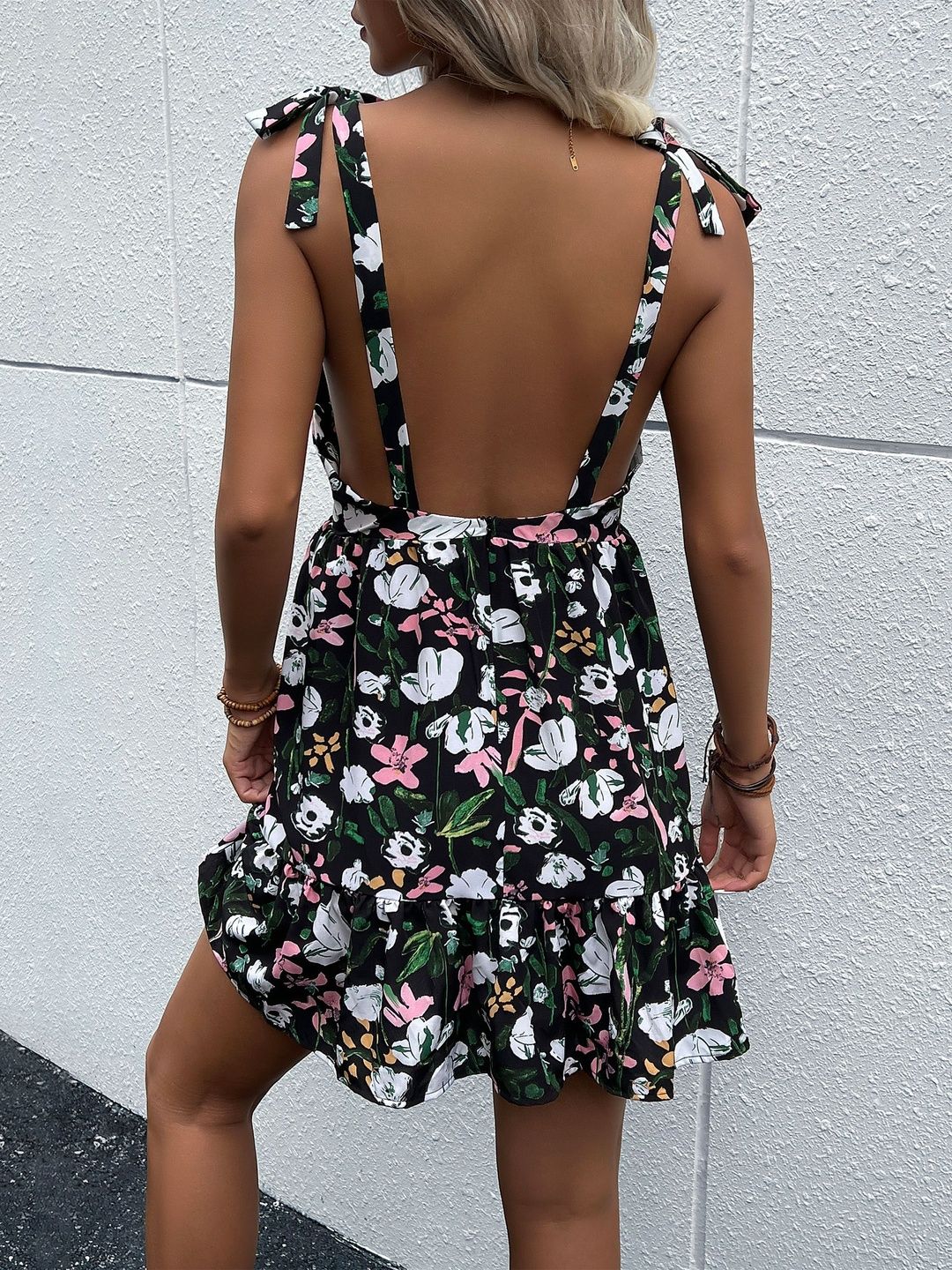 Floral Print Fit & Flare Mini Dress