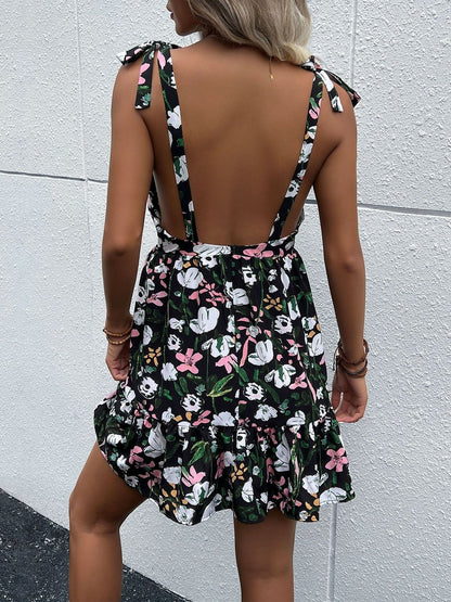 Floral Print Fit & Flare Mini Dress