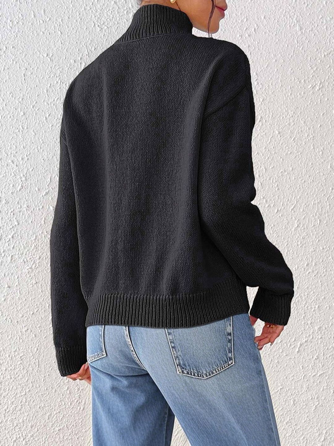 Women Colourblocked Pullover with Embroidered Detail