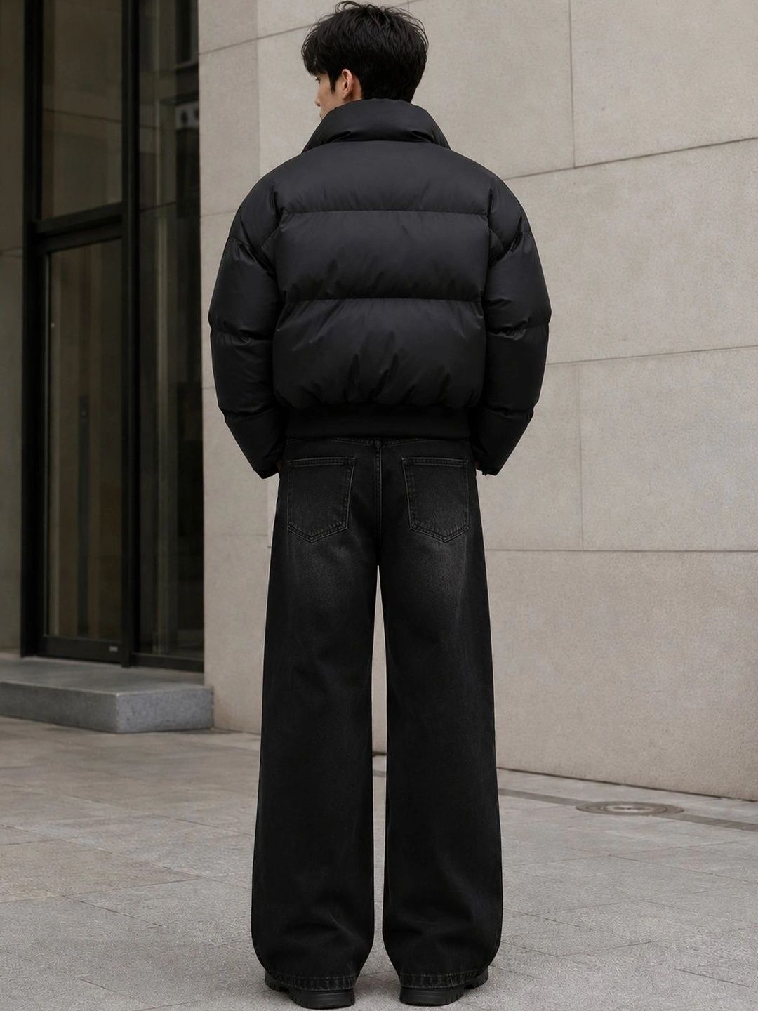 Men Bootcut High-Rise Light Fade Jeans