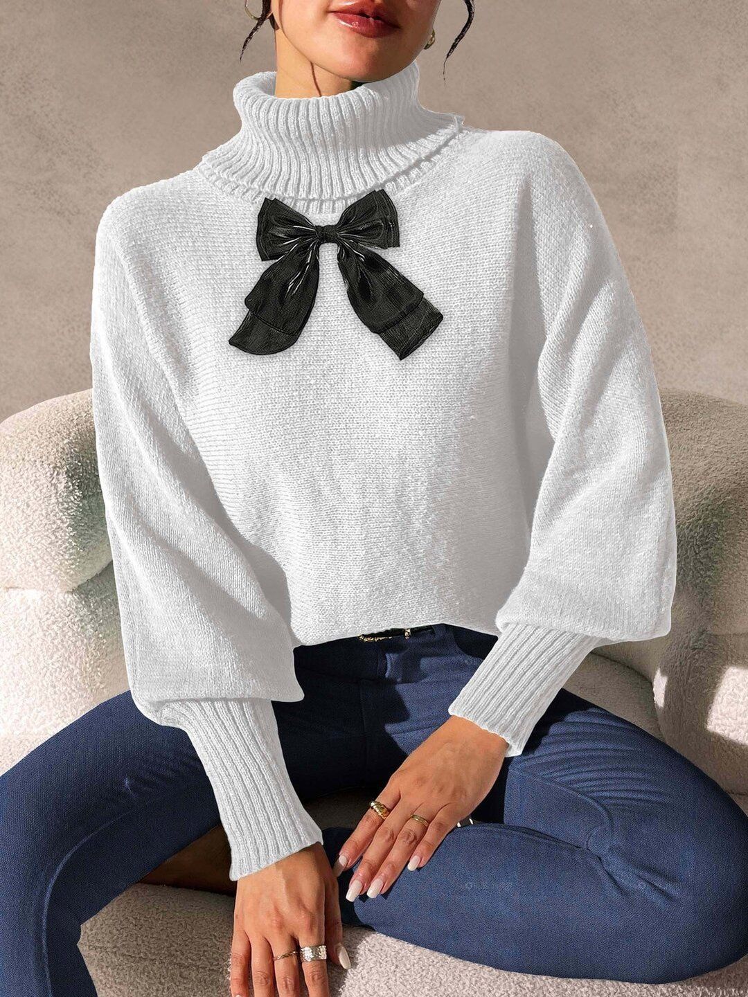 Women Pullover with Embellished Detail