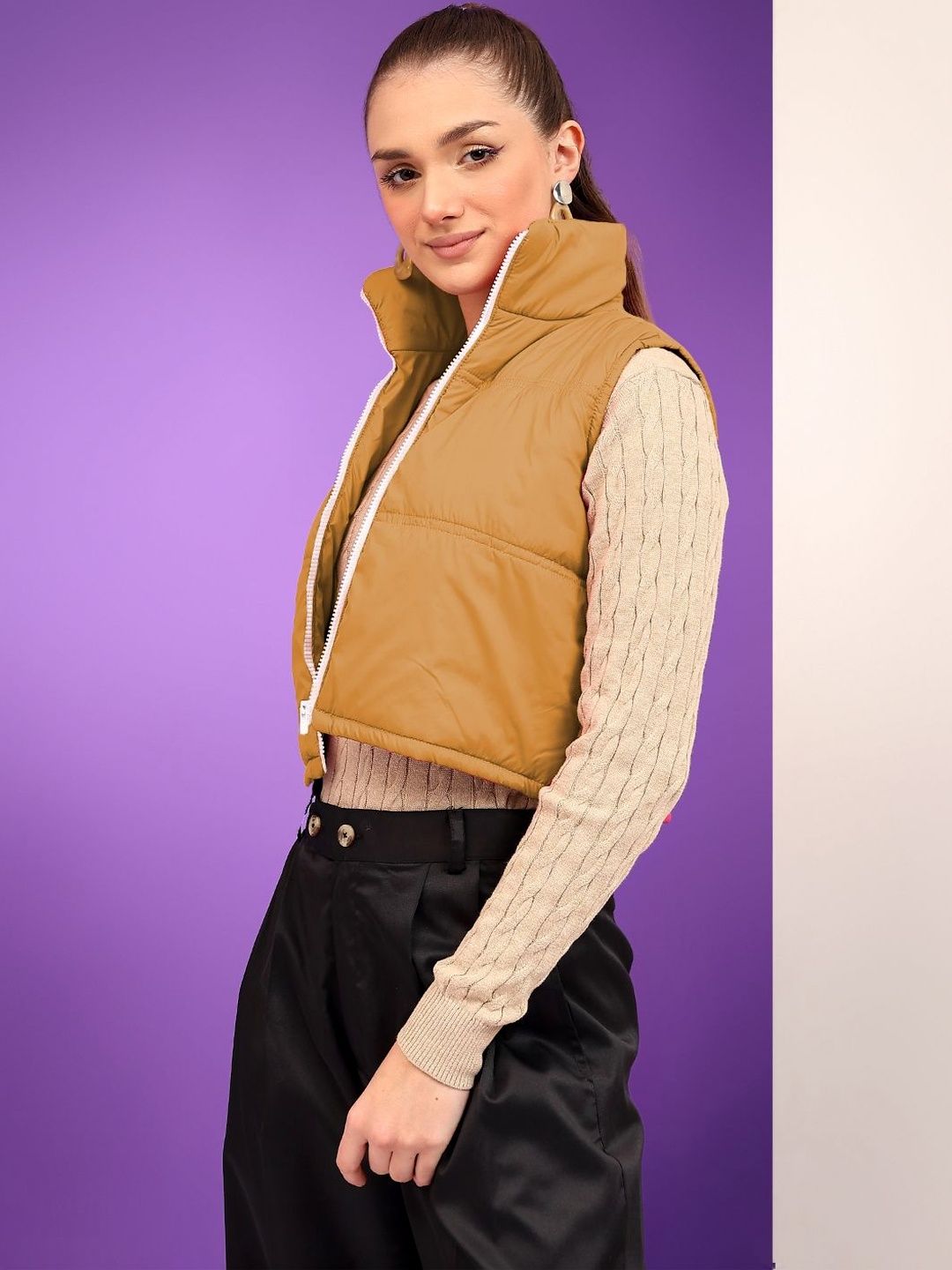 NOWI Women Lightweight Crop Puffer Jacket