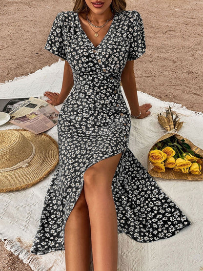 Floral Print Midi Dress
