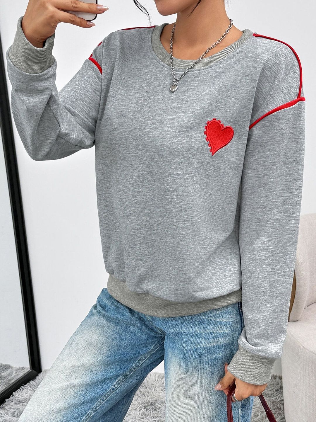 Women Embroidered Sweatshirt