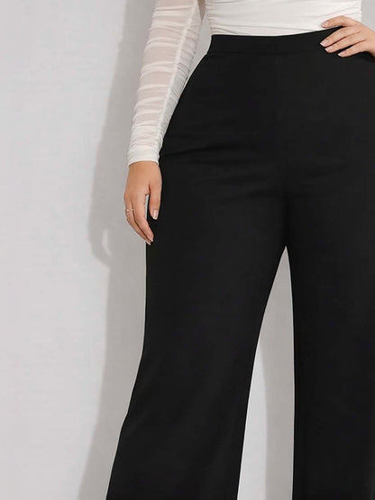 Women Straight Fit Wrinkle Free Trousers