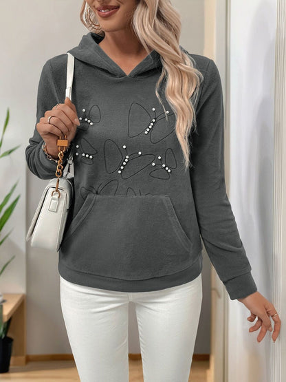Women Printed Hooded Sweatshirt