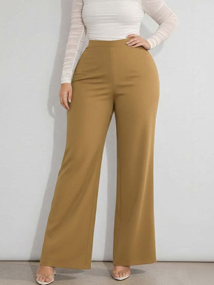 Women Straight Fit Wrinkle Free Trousers