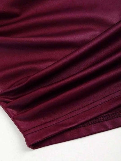 Cowl Neck Sleeveless Cotton Top