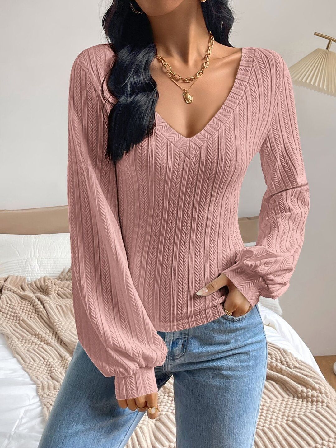 Bishop Sleeves Cotton Top