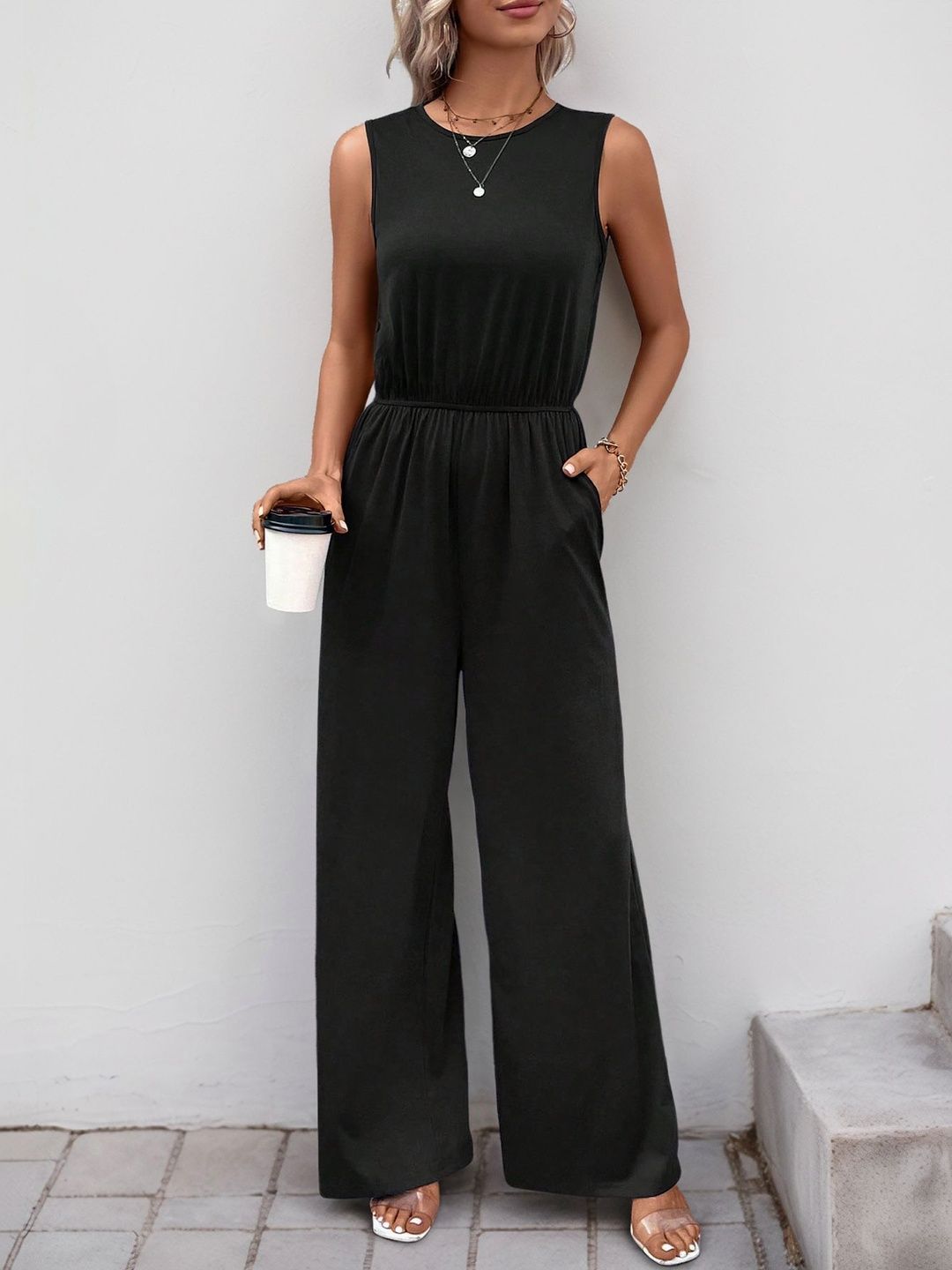 Basic Jumpsuit with Applique