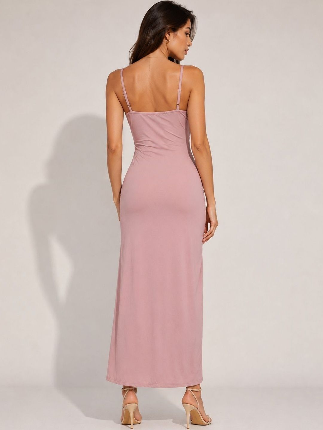 Cowl Neck Bodycon Maxi Dress