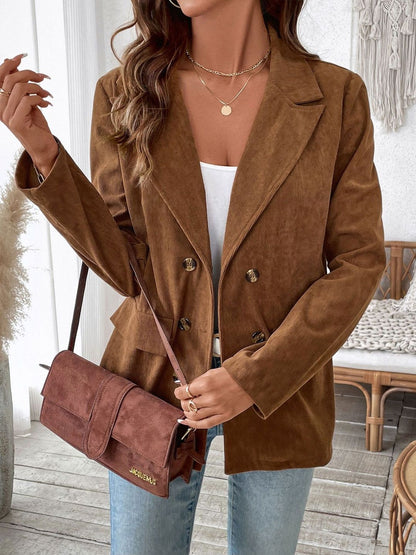 NOWI Comfort Fit Double-Breasted Blazer