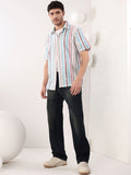 NOWI Men Striped Casual Shirt