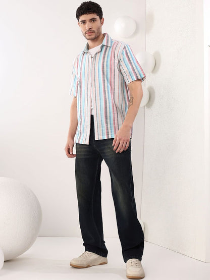 Men Striped Casual Shirt