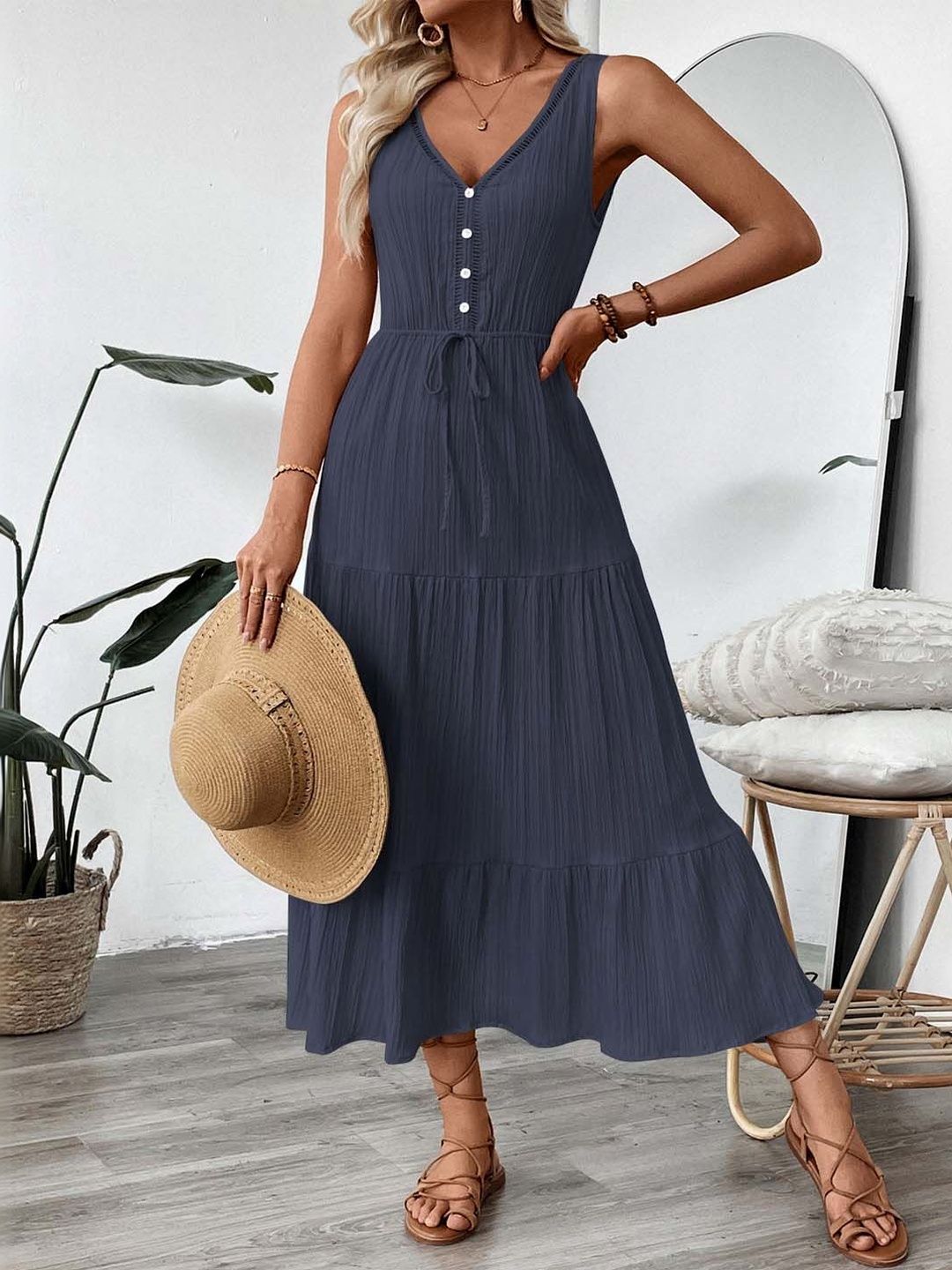 A-Line Midi Dress