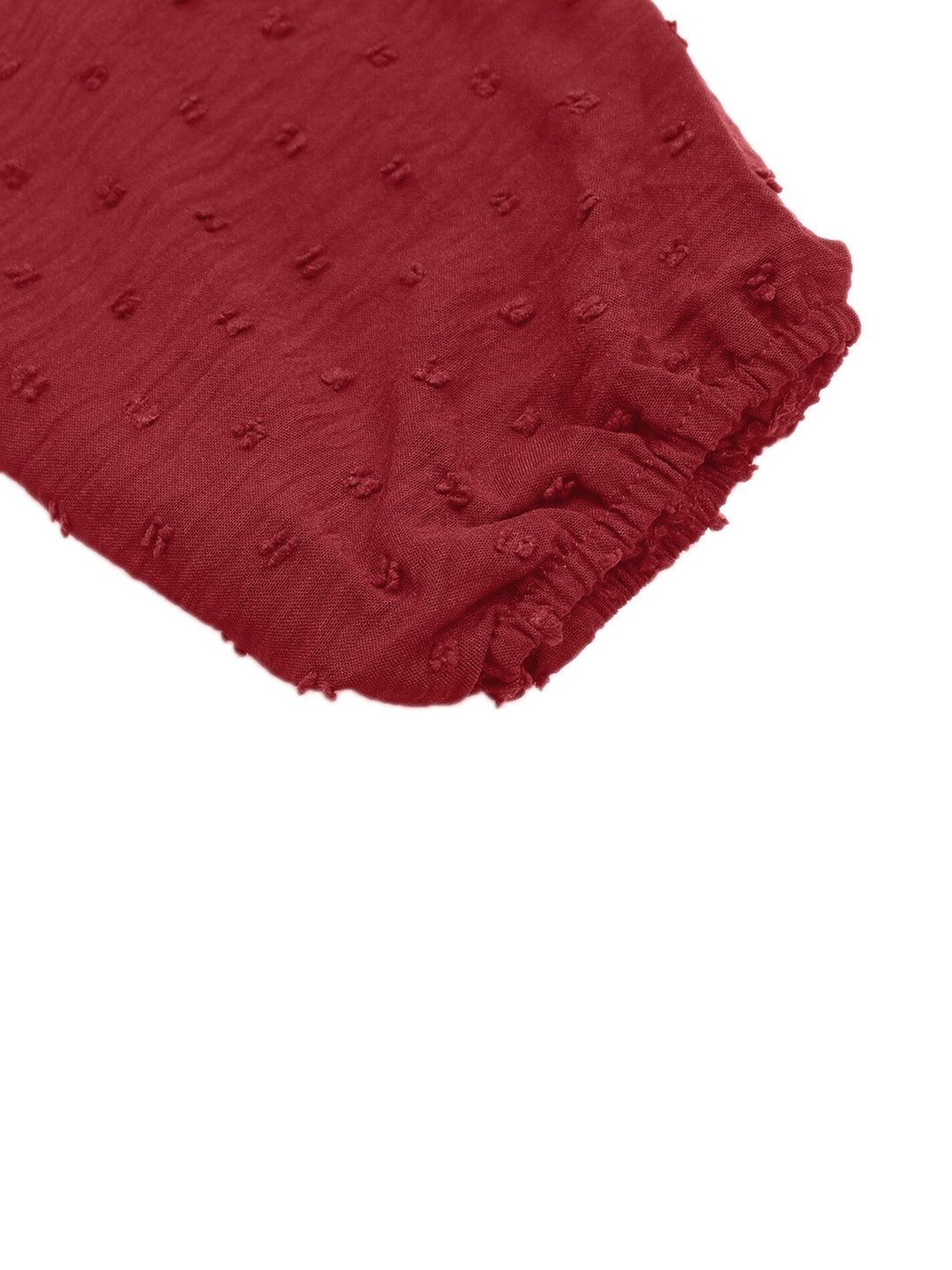 Women's Maroon Cotton Top