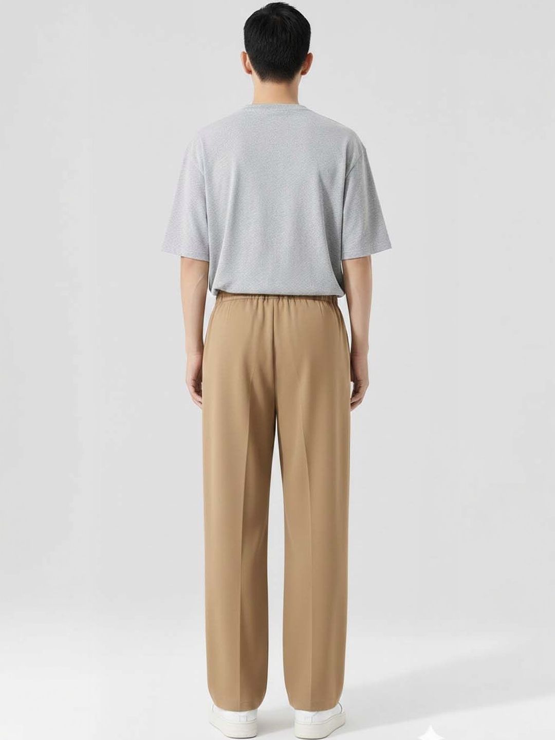 Men Street Style Khaki Trouser