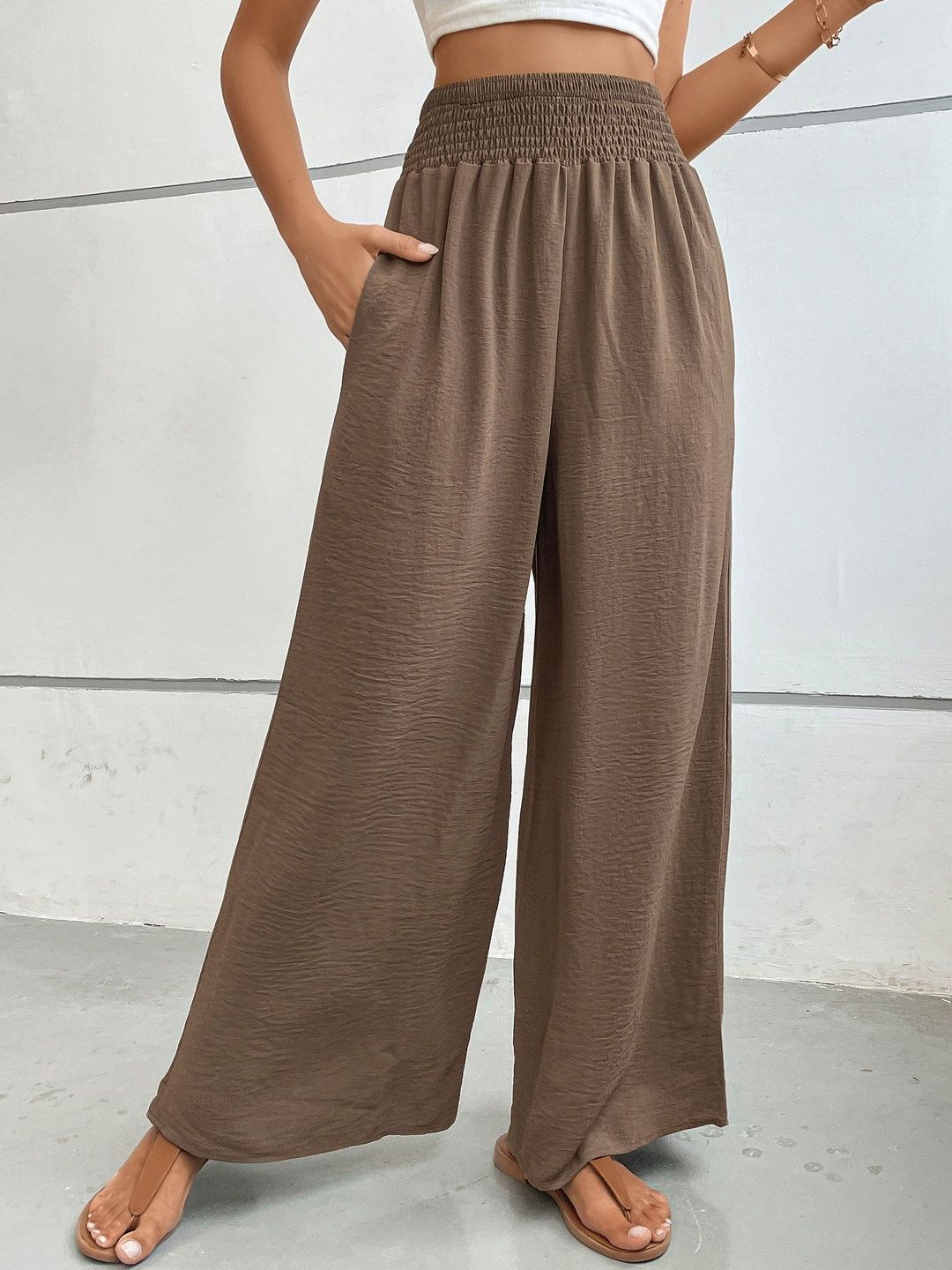 Women High-Rise Trousers