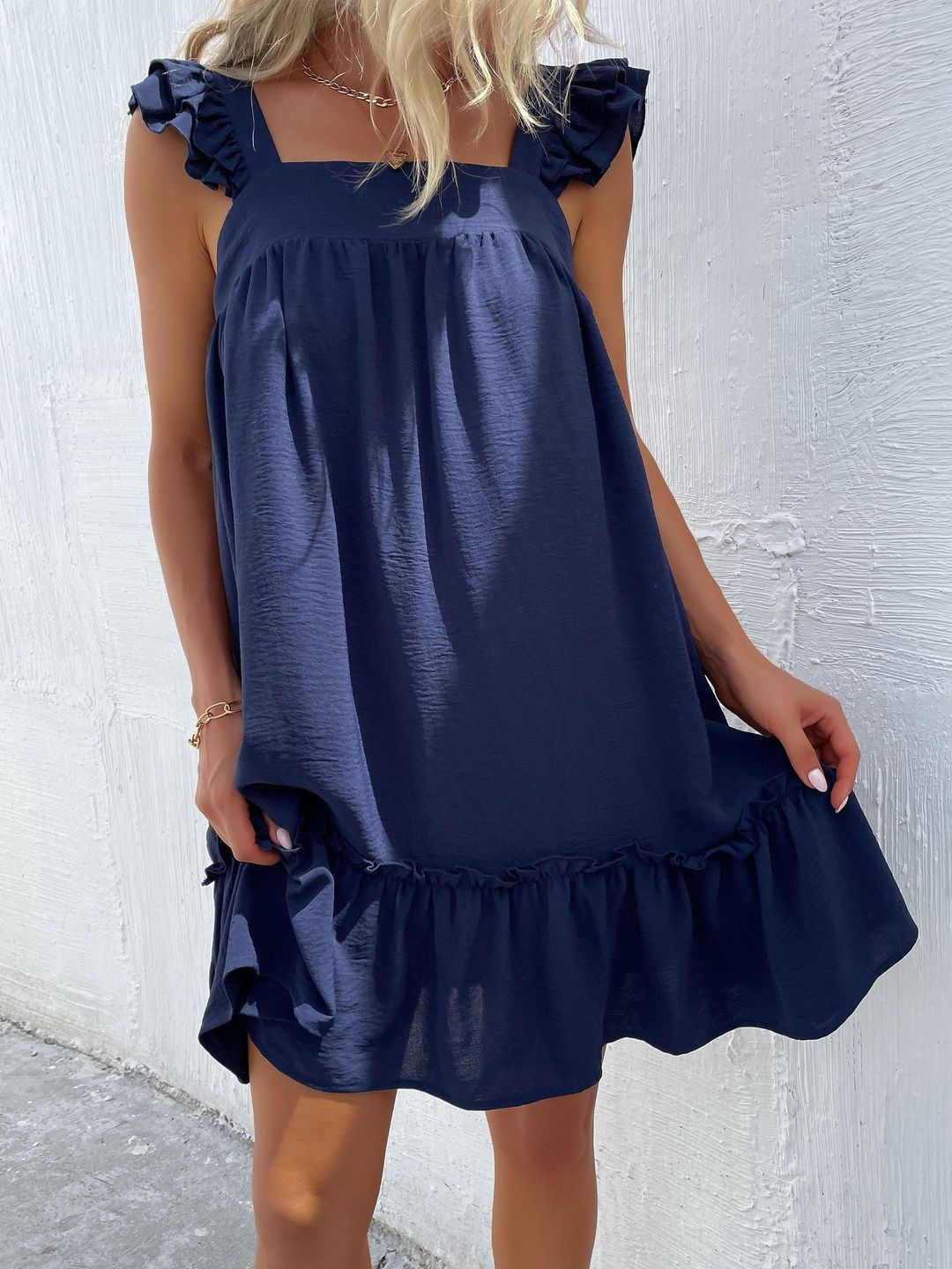Ruffled A-Line Dress