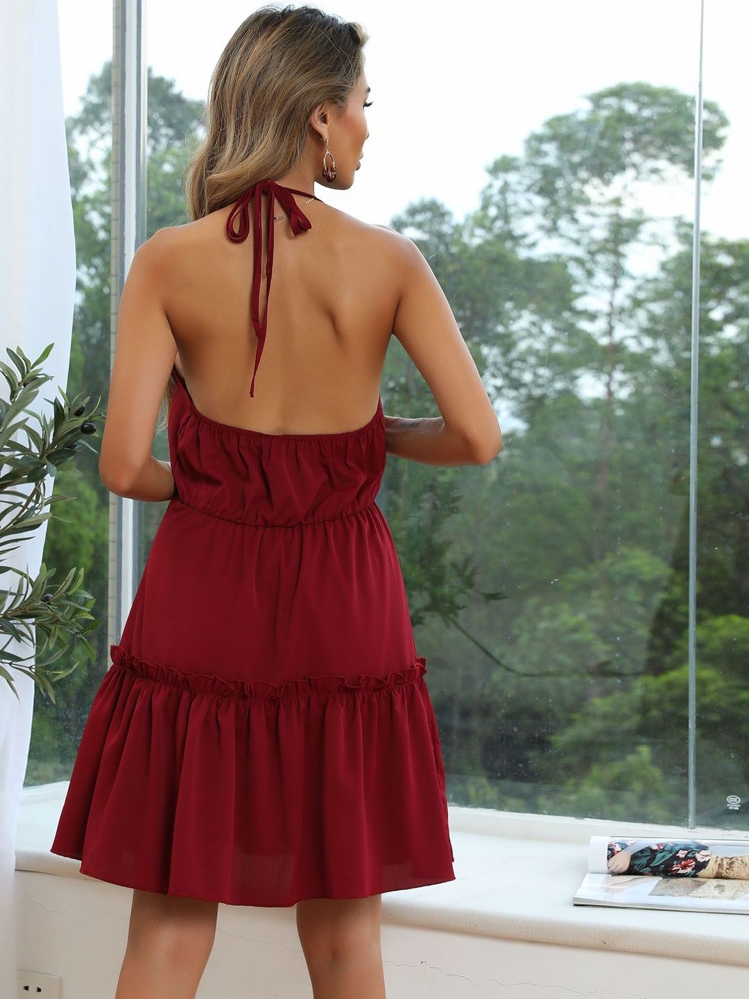 Ruffled A-Line Dress