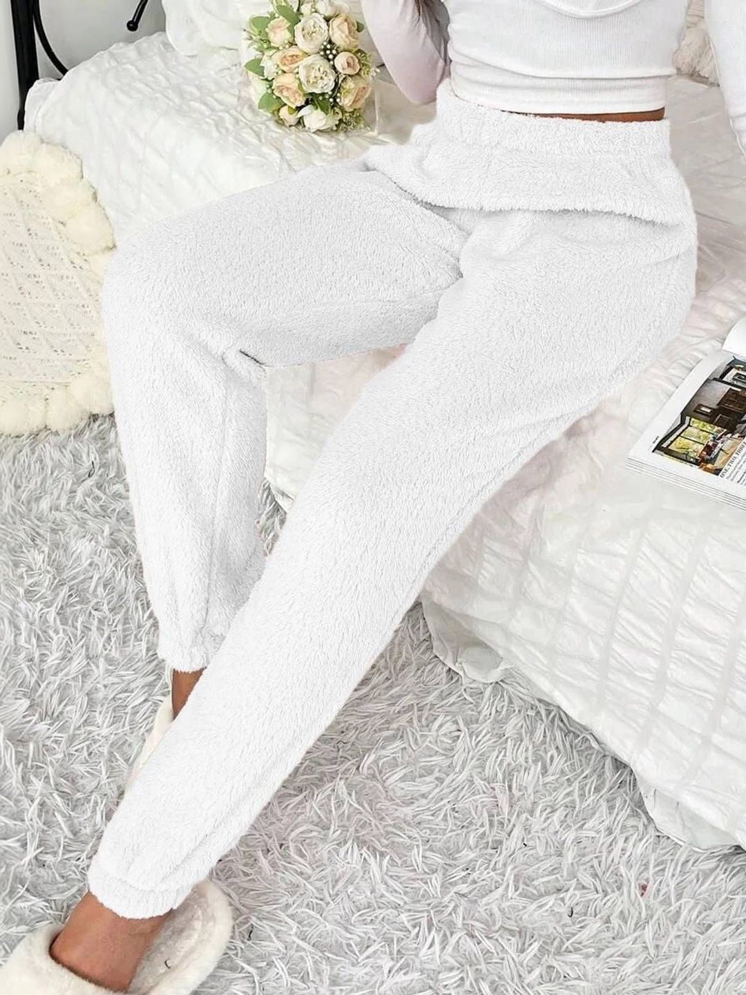 NOWI Women High-Rise Easy Wash Trousers