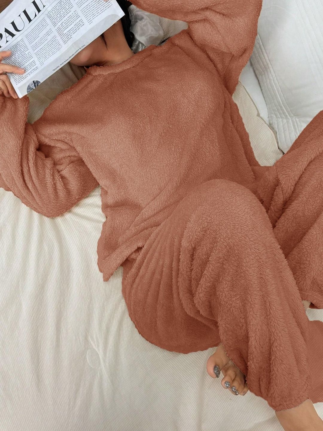 NOWI Round Neck Sweatshirt & Trousers Co-Ords