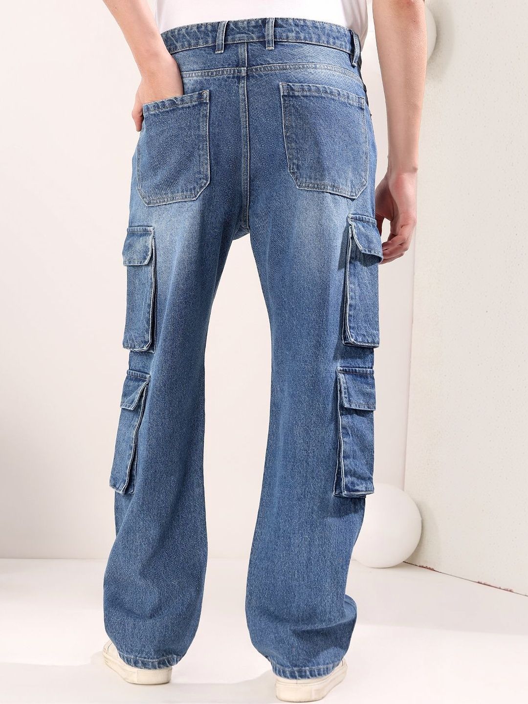 Men Jogger Mid-Rise Light Fade Stretchable Jeans