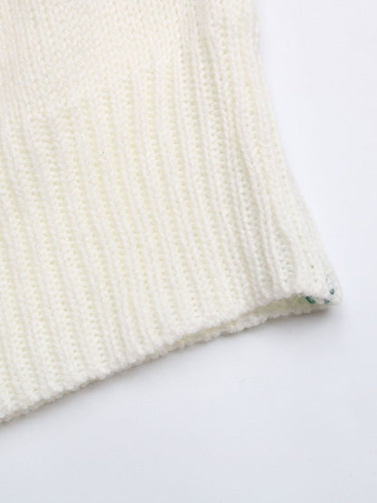 Women's Green Colourblocked Pullover