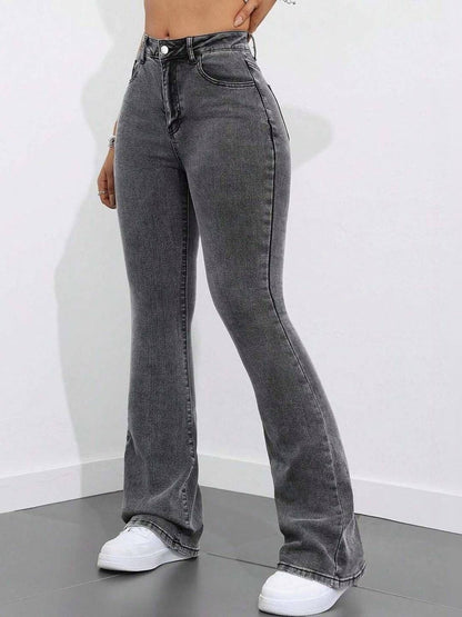Women Bootcut High-Rise Light Fade Stretchable Jeans