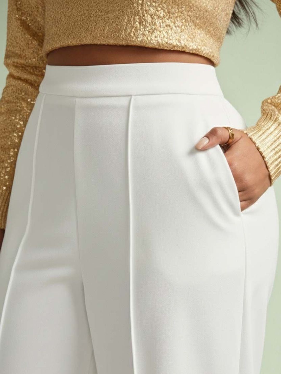 Women Wrinkle Free Trousers