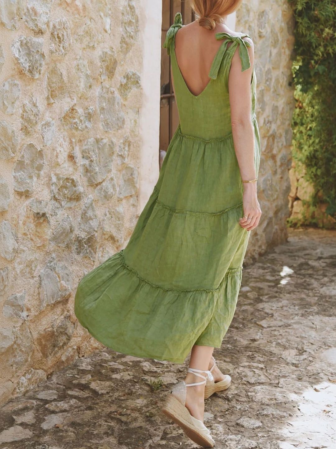 Linen Maxi Midi Dress