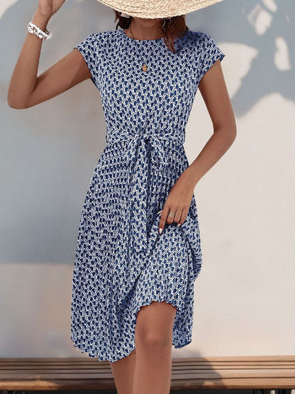 Print Fit & Flare Dress