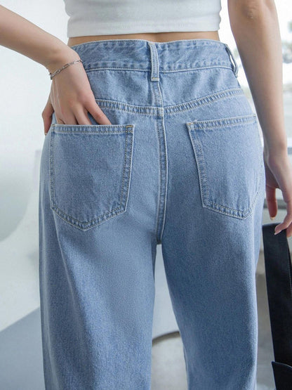 Women Straight Fit High-Rise Stretchable Jeans