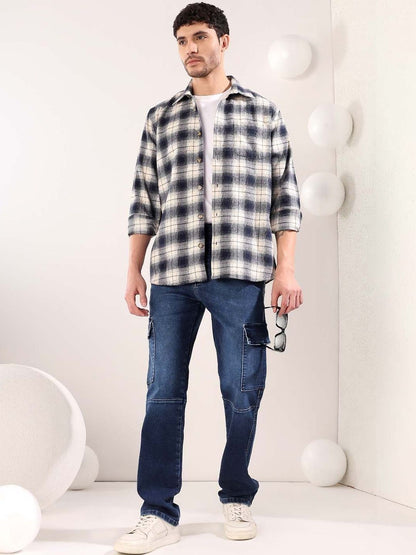 Men Straight Fit Mid-Rise Light Fade Jeans